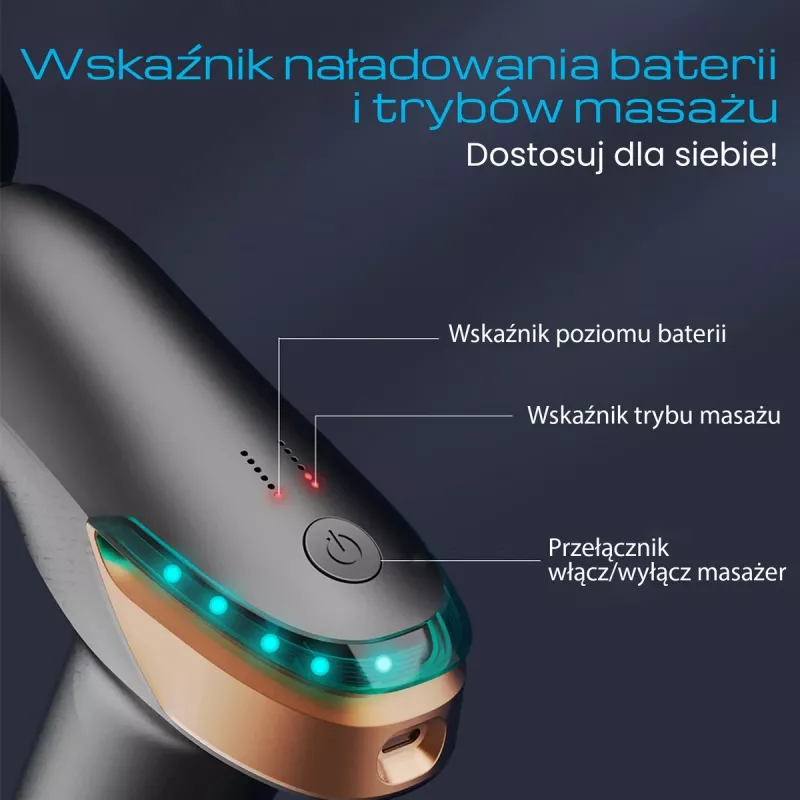 Pistola massaggiante Extralink MSG-02-LITE 3200 giri/min 6 accessori