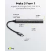 Hub USB Goobay Slim a 5 porte, USB-C™ a USB-C™/USB-A, USB 3.2 (74460)
