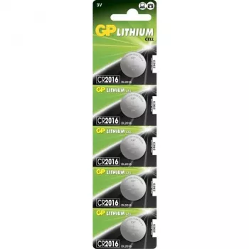 GP Batteries CR2016 cella al litio - Litio - a bottone/moneta - 3 V (060.2016C5)