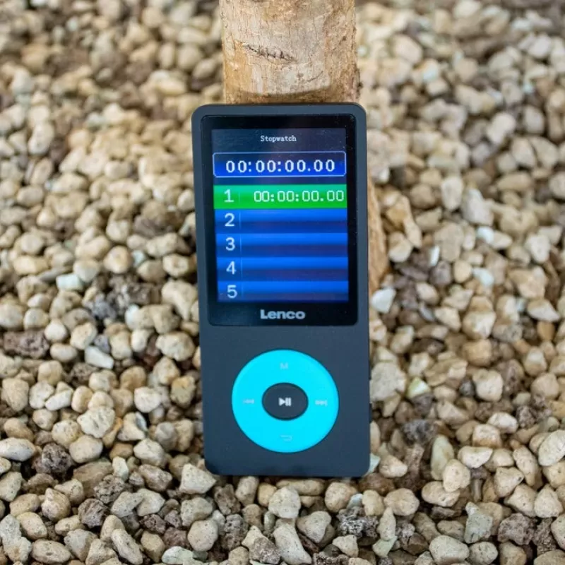 Lettore MP3 Lenco Xemio-860BU 8 GB nero blu LCD 18h di riproduzione