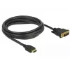 Adattatore cavo video DeLOCK 85655 3 m HDMI Type-A DVI nero