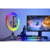 Ring light RGB 26 cm con stativo