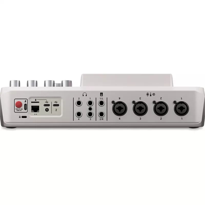 Interfaccia audio Rode RodeCaster Pro II bianco — console di registrazione USB multicanale