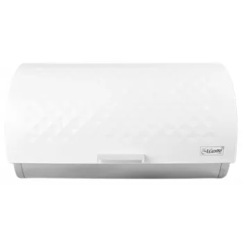 Portapane Maestro MR-1676-WHITE, coperchio a scatto in acciaio inox, bianco, 385×255×190 mm