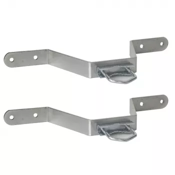 Supporto per palo Extralink K150 con staffa a U M8, acciaio inox, carico max 14 kg, confezione da 2