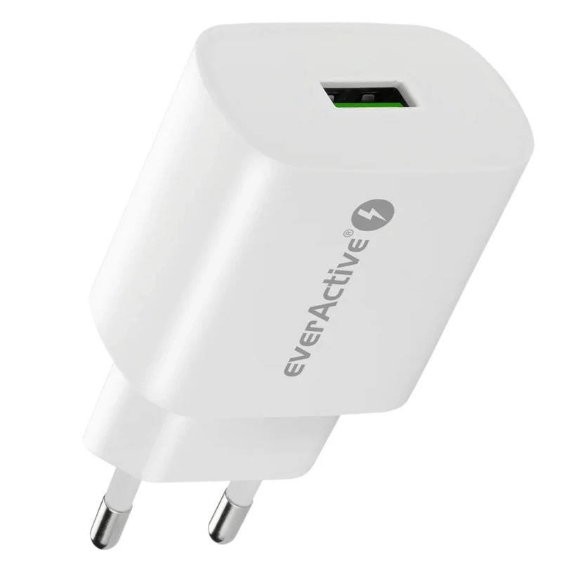Caricatore per telefono 1x USB 18 W QC 3.0 bianco