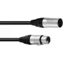 Cavo PSSO DMX XLR 5 poli 1,5 m nero — connettore Neutrik