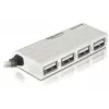 Hub USB DeLOCK 87445 4 porte esterno 480 Mbit/s bianco