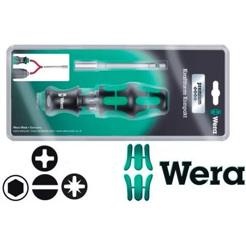 Wera set da 6 pz. KK28 Kraftform kompakt portabit e cacciaviti