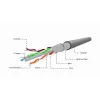 Gembird CAT6 FTP 100m cavo di rete grigio F/UTP (FTP)