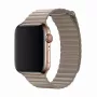 Cinturino a loop in pelle per Apple Watch 44 mm — Devia Elegant Stone, chiusura magnetica in pelle