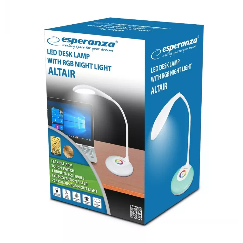 Esperanza ELD102 lampada da tavolo sorgente luminosa non sostituibile 3 W LED bianco