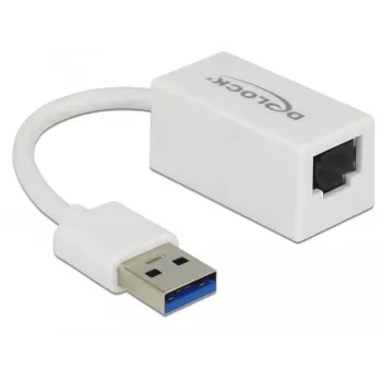 DeLOCK 65905 adattatore di rete da USB Type-A a Gigabit LAN, bianco