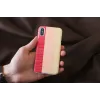 Custodia per smartphone man and wood per iPhone X/XS — pink pie white