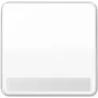 JUNG CD 590 NA WW tasto a bilanciere con campo di etichettatura, bianco