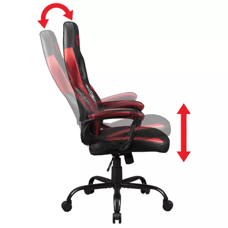 Sedia da gaming universale Subsonic SA5642-A1 seduta imbottita nero rosso bianco