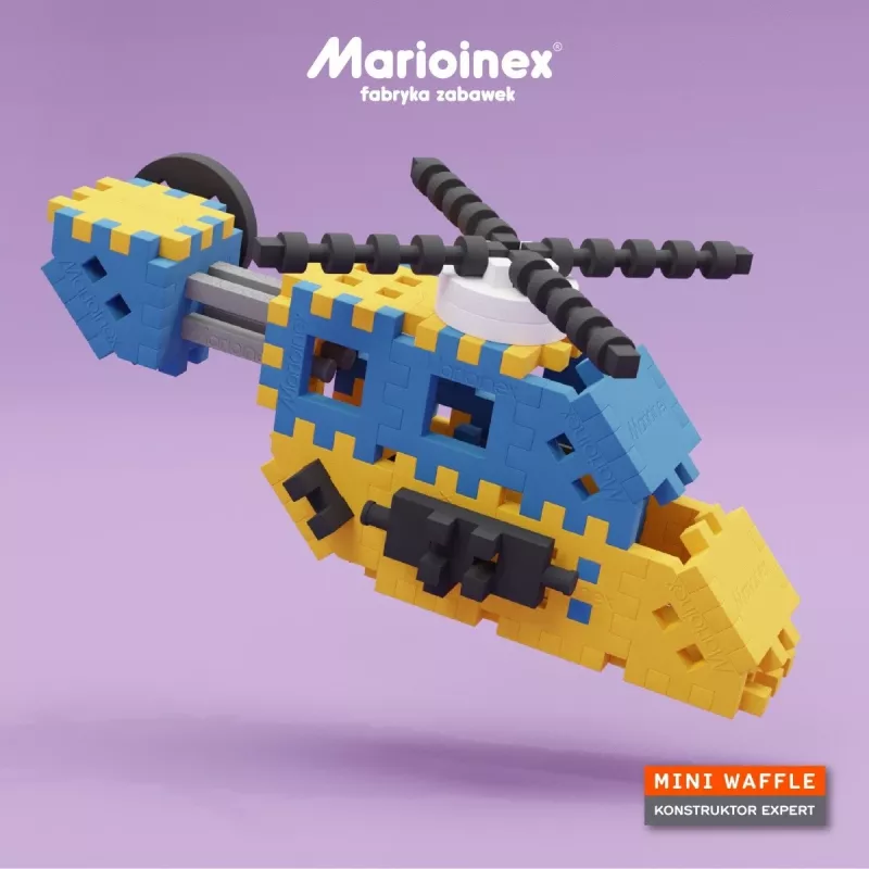 Set di costruzioni Marioinex Mini Waffle Constructor – 141 pezzi, multicolore, per bambini dai 5 anni in su