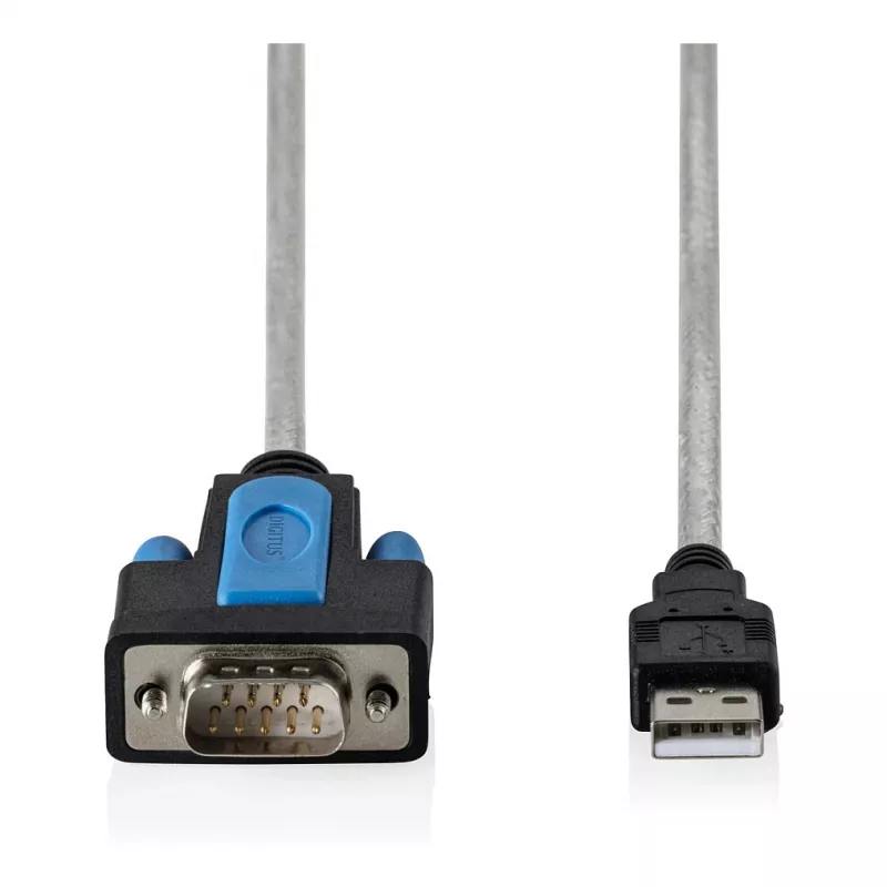 Cavo adattatore USB 2.0 a RS232 DIGITUS DA-70170, chipset FTDI, 1,8 m, USB Type-A a DB9