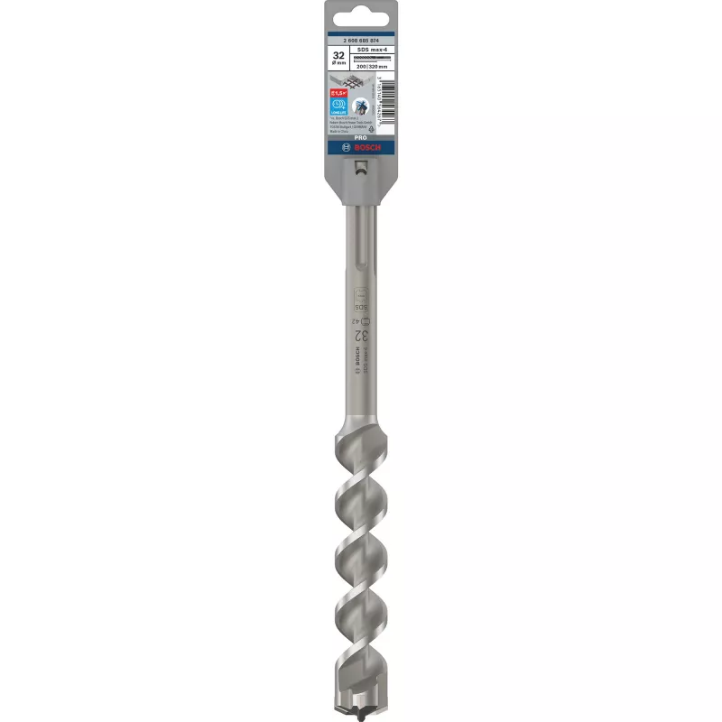 Bosch Accessories SDS max-4, 32x200x320mm 2608685874 punta per martello 32 mm SDS-Max 1 pz.