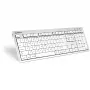 Tastiera Logickeyboard SKB-CWMU-UK Office USB QWERTY UK English argento bianco