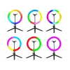 Ring light RGB 26 cm con stativo