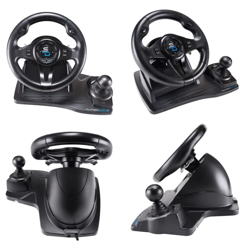 Volante + pedali gaming Subsonic SA5596-NG nero USB 270°