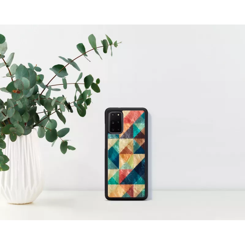 Custodia protettiva iKins per Samsung Galaxy S20+ Mosaico nero