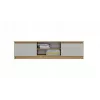 MALWA 140 mobile TV, rovere artisan/cashmere
