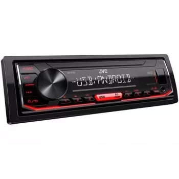 Ricevitore multimediale digitale per auto JVC KD-X162 1 DIN, 200 W, DAC 24-bit, FLAC/MP3/WAV/WMA, USB frontale Type-A, 3,5 mm, LCD 2 righe, nero