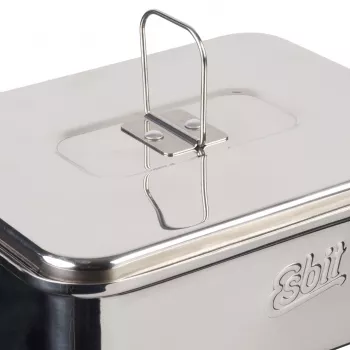 Pentola ESBIT PT1200ST acciaio inox pentola da campeggio 1,2 L, 554 g, argento