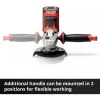 Smerigliatrice angolare a batteria professionale AXXIO, 18 Volt (rosso/nero, senza batteria e caricabatterie)