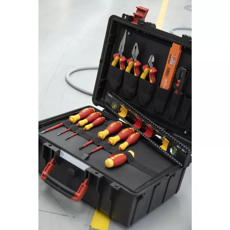 Wiha 45530 Basic Set L electric set di utensili, 18 pezzi, con valigetta