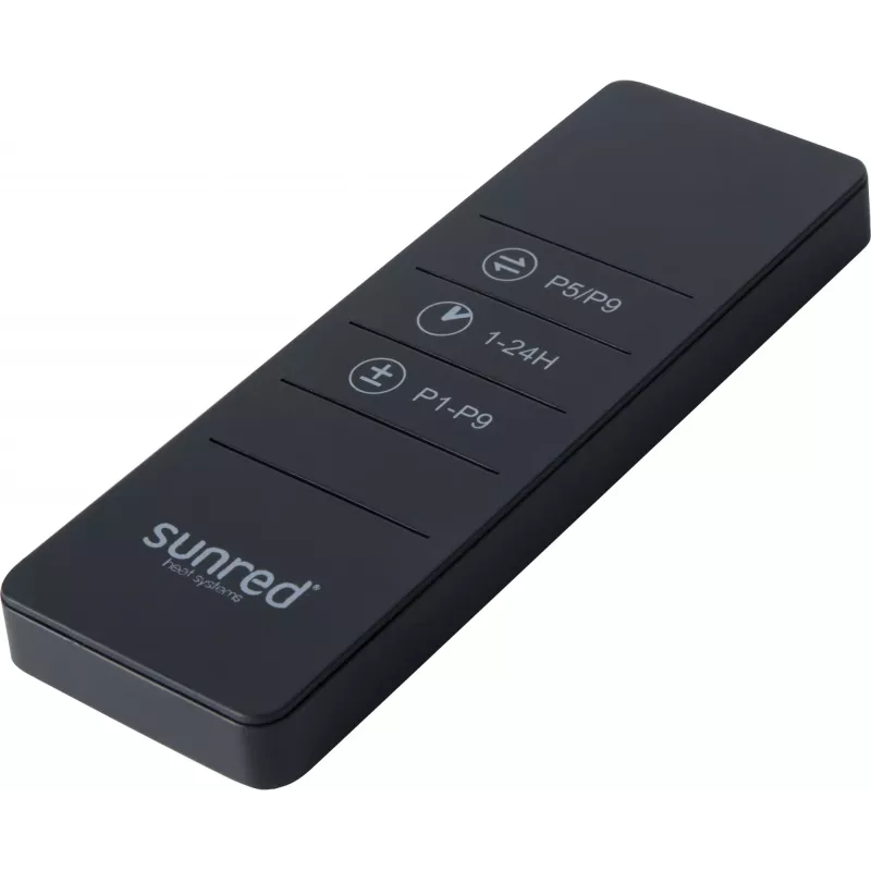 Stufa a infrarossi SUNRED PRO25W-SMART, triangolare da parete scura, 2500 W, nero, IP55