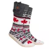 Stivaletti tipo slipper Glovii GQ4M unisex — invernali, tomaia in poliestere, suola esterna sintetica, fibra di carbonio, taglia unica, multicolore (grigio/rosso/bianco)