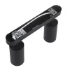 Maclean MCE452 B faretto da parete e soffitto, orientabile, alluminio, 2xGU10, nero opaco