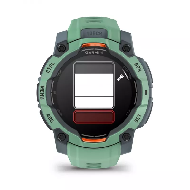 Garmin Instinct 3 AMOLED 3,05 cm (1,2) 45 mm digitale 390 x 390 pixel touchscreen verde GPS (satellitare)