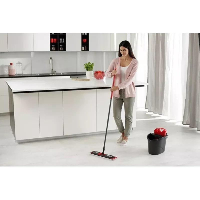 Lavapavimenti VILEDA Ultramax XL Box — testa rotante 360° in microfibra lavabile, pieghevole, per pavimenti duri