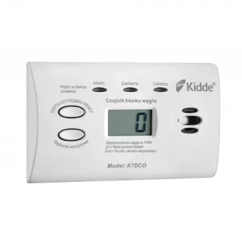Rilevatore di monossido di carbonio Kidde K7DCO con display bianco