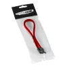 CableMod ModMesh - cavo SATA - Serial ATA 150/300/600 - SATA (M) a SATA (M) - 60 cm - rosso (CM-CAB-SATA-N60KR-R)