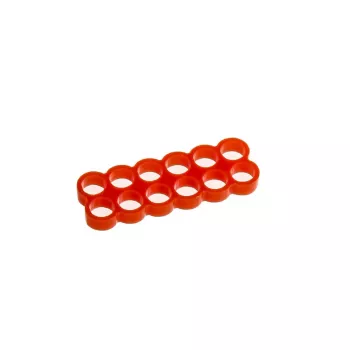 E22 pettine per cavi Stealth 12 slot - rosso