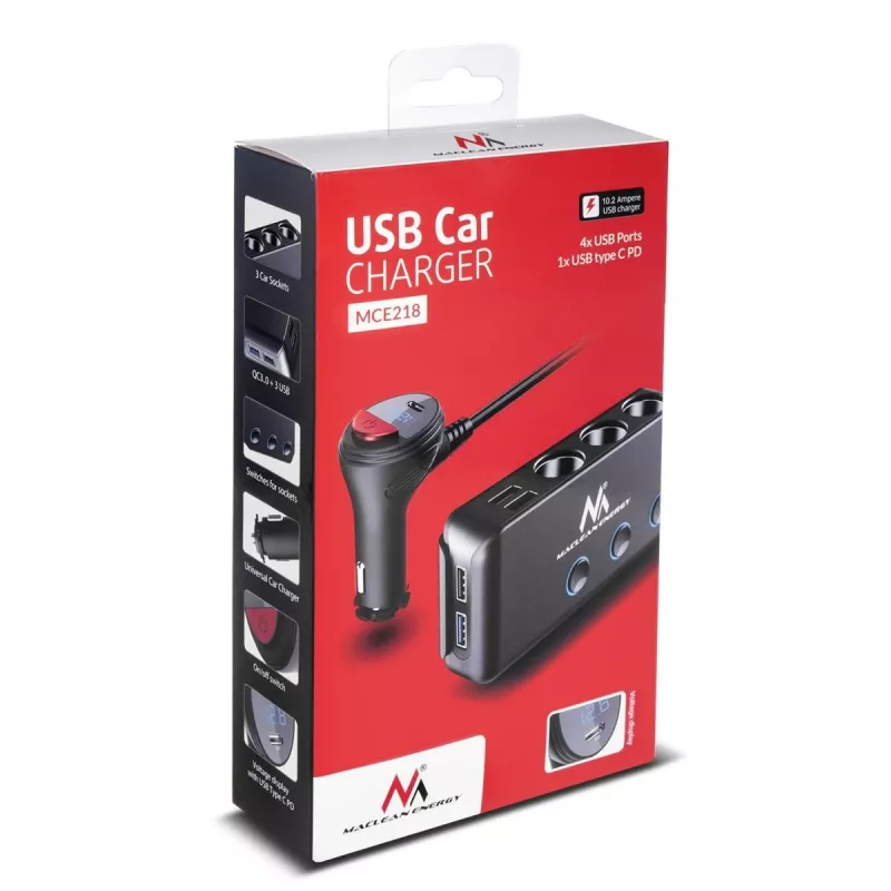 Caricabatterie da auto Maclean MCE218 per dispositivi mobili