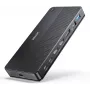 Docking station UNITEK D1103A01 USB4 con cavo nero 100W Power Delivery