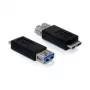 Adattatore USB 3.0-A FM su micro USB 3.0-B M DeLOCK 65183