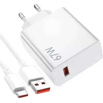 Caricabatterie Xiaomi 40035 smartphone bianco AC per interni USB Type-C 1 porta
