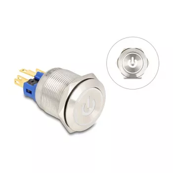 Pannello a pulsanti DeLOCK 22051 argento 230V 3A