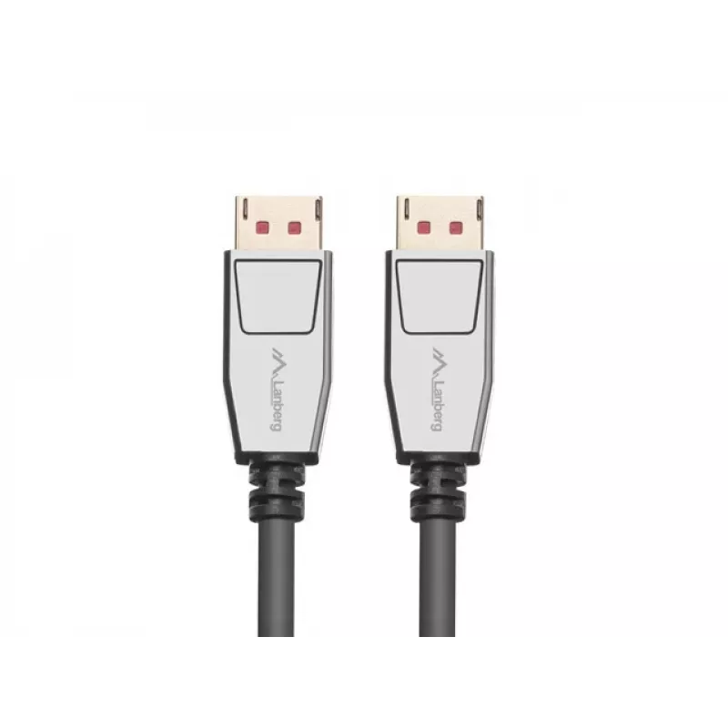 Cavo DisplayPort LANBERG CA-DPDP-20CU-0010-BK — DisplayPort su DisplayPort, 1 m, nero/argento