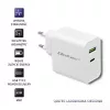 Qoltec 51718 caricabatterie | 45W | 5-20V | 2,4-3A | USB Type-C PD | USB | bianco