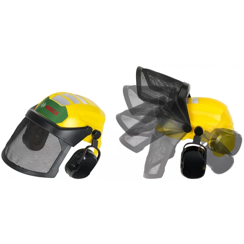 Casco da boscaiolo KLEIN con visiera modello 8199 — casco protettivo giocattolo per bambini