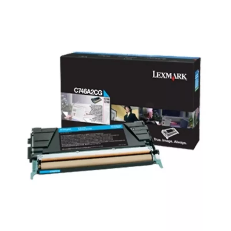 Cartuccia toner aziendale Lexmark C746 C748 7K PGS ciano