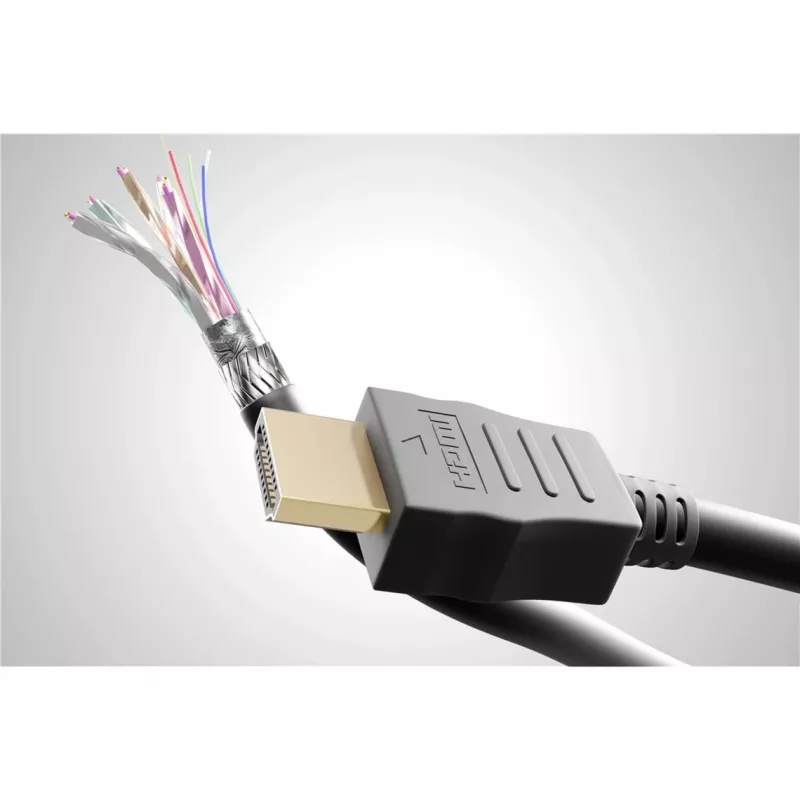 Goobay 41084 Cavo HDMI 2 m HDMI Type A (standard) 2 x HDMI Type A (standard) nero (41084)